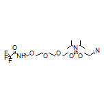2-Cyanoethyl (1,1,1-Trifluoro-2-oxo-6,9,12-trioxa-3-azatetradecan-14-yl) Diisopropylphosphoramidite