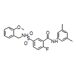 N-(3,5-Dimethylphenyl)-2-fluoro-5-[N-(2-methoxybenzyl)sulfamoyl]benzamide