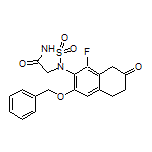 5-[3-(Benzyloxy)-1-fluoro-7-oxo-5,6,7,8-tetrahydronaphthalen-2-yl]-1,2,5-thiadiazolidin-3-one 1,1-Dioxide