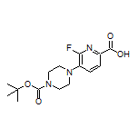 5-(4-Boc-piperazin-1-yl)-6-fluoropicolinic Acid