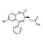 (R)-3-[7-Bromo-2-oxo-5-(pyridin-2-yl)-2,3-dihydro-1H-benzo[e][1,4]diazepin-3-yl]propanoic Acid