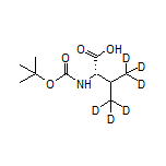 (S)-2-(Boc-amino)-4,4,4-trideuterio-3-(trideuteriomethyl)butanoic Acid