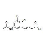 (E)-4-(5-Acetamido-2-chloro-3-fluorophenyl)-3-butenoic Acid