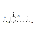 4-(5-Acetamido-2-chloro-3-fluorophenyl)butanoic Acid