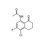 N-(4-Chloro-3-fluoro-8-oxo-5,6,7,8-tetrahydronaphthalen-1-yl)acetamide