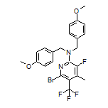 6-Bromo-3-fluoro-N,N-bis(4-methoxybenzyl)-4-methyl-5-(trifluoromethyl)pyridin-2-amine