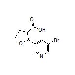 2-(5-Bromopyridin-3-yl)tetrahydrofuran-3-carboxylic Acid