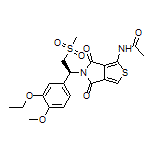 (S)-N-[5-[1-(3-Ethoxy-4-methoxyphenyl)-2-(methylsulfonyl)ethyl]-4,6-dioxo-5,6-dihydro-4H-thieno[3,4-c]pyrrol-1-yl]acetamide