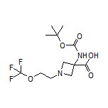 3-(Boc-amino)-1-[2-(trifluoromethoxy)ethyl]azetidine-3-carboxylic Acid