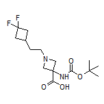 3-(Boc-amino)-1-[2-(3,3-difluorocyclobutyl)ethyl]azetidine-3-carboxylic Acid