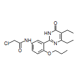 2-Chloro-N-[3-(4,5-diethyl-6-oxo-1,6-dihydropyrimidin-2-yl)-4-propoxyphenyl]acetamide