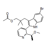 (S)-3-[5-Bromo-2-[2-(1-methoxyethyl)pyridin-3-yl]-1H-indol-3-yl]-2,2-dimethylpropyl Acetate