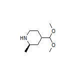 (2R)-4-(Dimethoxymethyl)-2-methylpiperidine