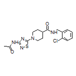 1-(3-Acetamido-1,2,4-thiadiazol-5-yl)-N-(2-chlorobenzyl)piperidine-4-carboxamide