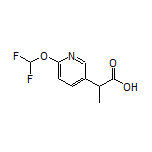 2-[6-(Difluoromethoxy)pyridin-3-yl]propanoic Acid