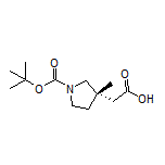 (S)-2-(1-Boc-3-methylpyrrolidin-3-yl)acetic Acid