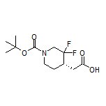 (S)-2-(1-Boc-3,3-difluoropiperidin-4-yl)acetic Acid