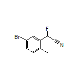 2-(5-溴-2-甲基苯基)-2-氟乙腈