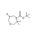 4-Boc-3,3-二甲基-1,4-氧氮杂环庚烷-6-酮