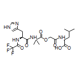 (2-((2-((S)-3-(1H-咪唑-4-基)-2-(2,2,2-三氟乙酰氨基)丙酰氨基)-2-甲基丙酰基)氧基)乙酰基)-L-亮氨酸