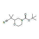 2-(4-Boc-吗啉-2-基)-2-甲基丙腈