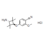 4-((1r,3r)-3-氨基-2,2,4,4-四甲基环丁氧基)-2-甲氧基苯腈盐酸盐