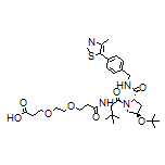 3-(2-(3-(((S)-1-((2S,4R)-4-(叔丁氧基)-2-((4-(4-甲基噻唑-5-基)苄基)氨基甲酰基)吡咯烷-1-基)-3,3-二甲基-1-氧代丁烷-2-基)氨基)-3-氧代丙氧基)乙氧基)丙酸