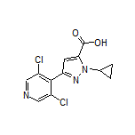 1-环丙基-3-(3,5-二氯吡啶-4-基)-1H-吡唑-5-甲酸
