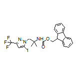 N-Fmoc-1-(5-碘-3-(三氟甲基)-1H-吡唑-1-基)-2-甲基丙烷-2-胺