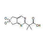 2-(6,6-二氧化-5,7-二氢噻吩并[3,4-d]嘧啶-2-基)-2-甲基丙酸