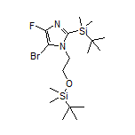 5-溴-2-(叔丁基二甲基硅基)-1-(2-((叔丁基二甲基硅基)氧基)乙基)-4-氟-1H-咪唑