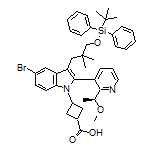 (S)-3-[5-溴-3-[3-[(叔丁基二苯基硅基)氧基]-2,2-二甲基丙基]-2-[2-(1-甲氧基乙基)-3-吡啶基]-1-吲哚基]环丁烷-1-甲酸