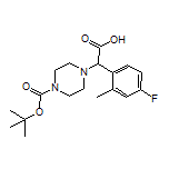 2-(4-Boc-哌嗪-1-基)-2-(4-氟-2-甲基苯基)乙酸