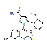 1-(7-氯-2-羟基-4-喹啉基)-5-(2,6-二甲氧基苯基)-1H-吡唑-3-甲酸