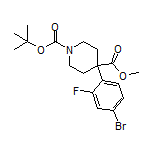 1-Boc-4-(4-溴-2-氟苯基)哌啶-4甲酸甲酯