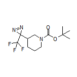 1-Boc-3-[3-(三氟甲基)-3H-二氮杂环丙烯-3-基]哌啶