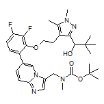 1-[4-[2-[6-[3-[[N-Boc(甲基)氨基]甲基]咪唑并[1,2-a]吡啶-6-基]-2,3-二氟苯氧基]乙基]-1,5-二甲基-3-吡唑基]-2,2-二甲基-1-丙醇