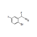 2-(2-溴-5-碘苯基)-2-氟乙腈