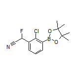 2-(2-氯-3-(4,4,5,5-四甲基-1,3,2-二氧硼杂环戊烷-2-基)苯基)-2-氟乙腈