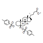 (R)-4-[(3R,5R,6S,8S,9S,10R,13R,14S,17R)-10,13-二甲基-3,6-双(对甲苯磺酰基氧基)十六氢-1H-环戊并[a]菲-17-基]戊酸甲酯