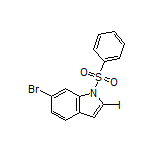 6-溴-2-碘-1-(苯基磺酰基)-1H-吲哚