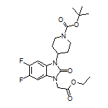 2-[3-(1-Boc-4-哌啶基)-5,6-二氟-2-氧代-2,3-二氢-1H-苯并[d]咪唑-1-基]乙酸乙酯