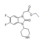 2-(5,6-二氟-2-氧代-3-(4-哌啶基)-2,3-二氢-1H-苯并[d]咪唑-1-基)乙酸乙酯