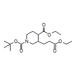 1-Boc-3-(3-乙氧基-3-氧代丙基)哌啶-4-甲酸乙酯